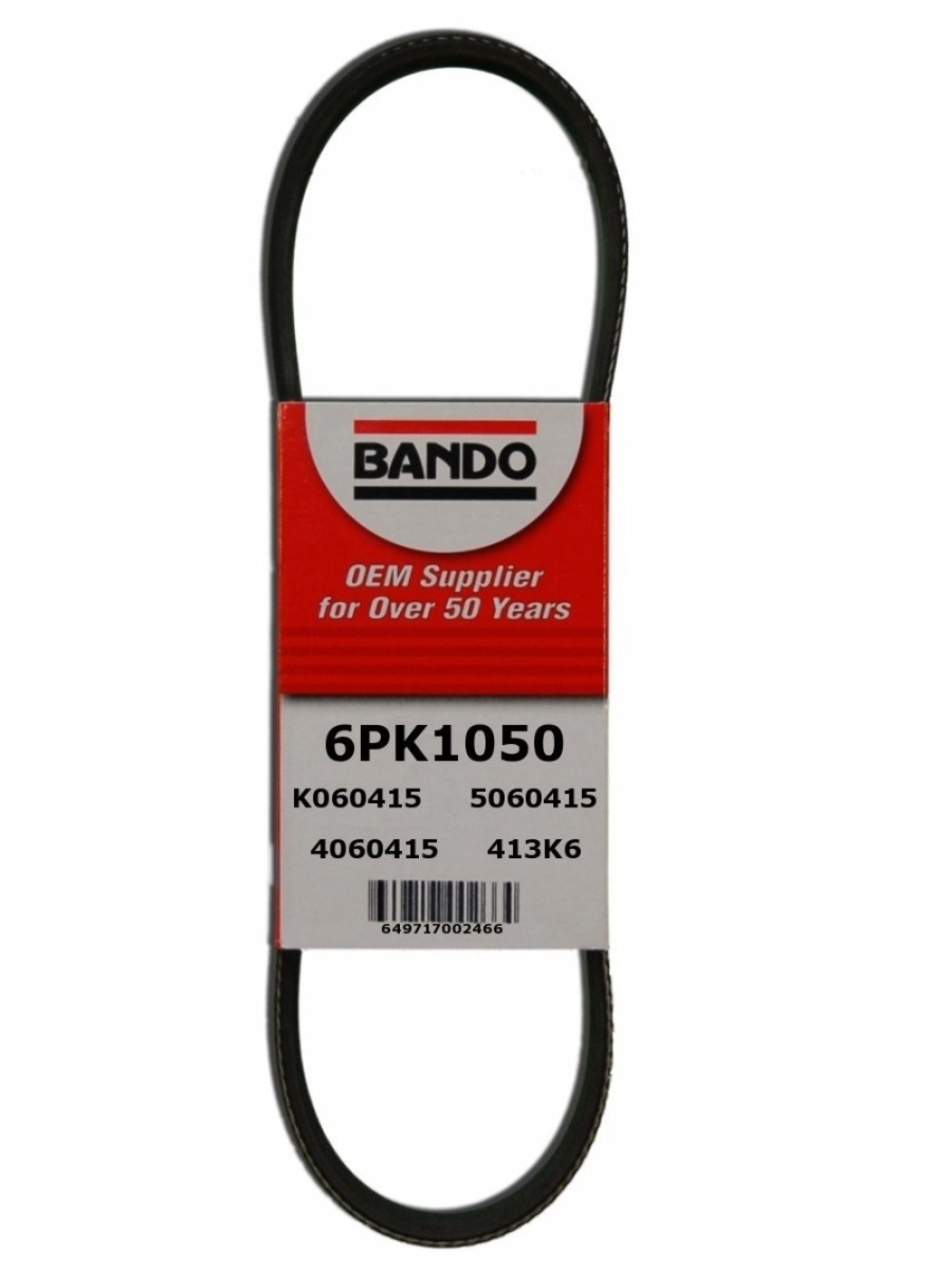 6PK1050 Serpentine Belt for 2006-2007 Audi A3 - Pack of 6