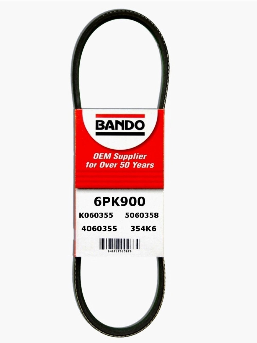 6PK900 Serpentine Belt for 2007 Mini Cooper - Pack of 6