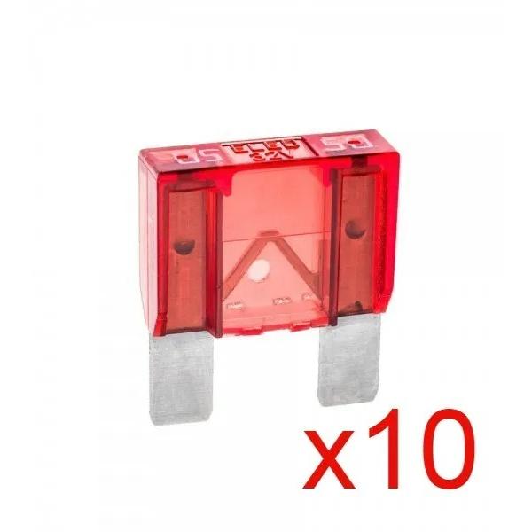 Picture of Flosser 314850 50 Amp Maxi Type Fuses&#44; Red