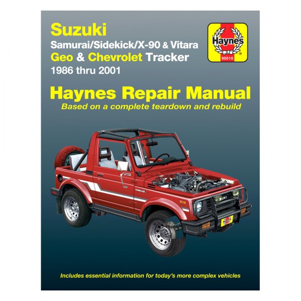 90010 Repair Manual for 1989-1997 Geo Tracker