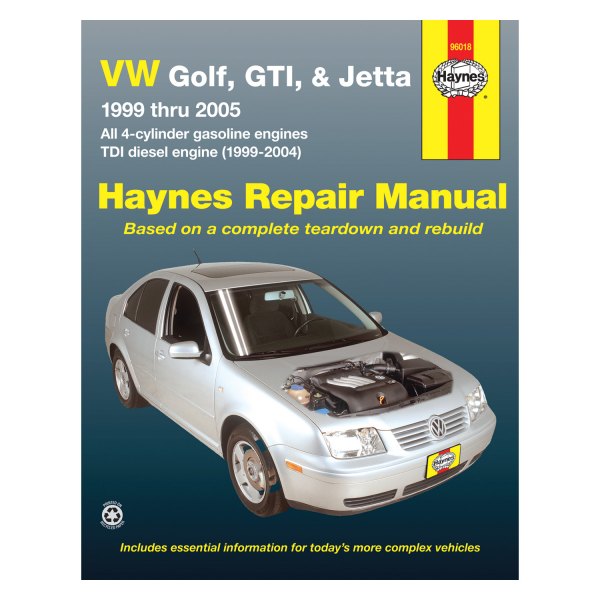96018 Repair Manual for 1999-2005 Volkswagen Jetta