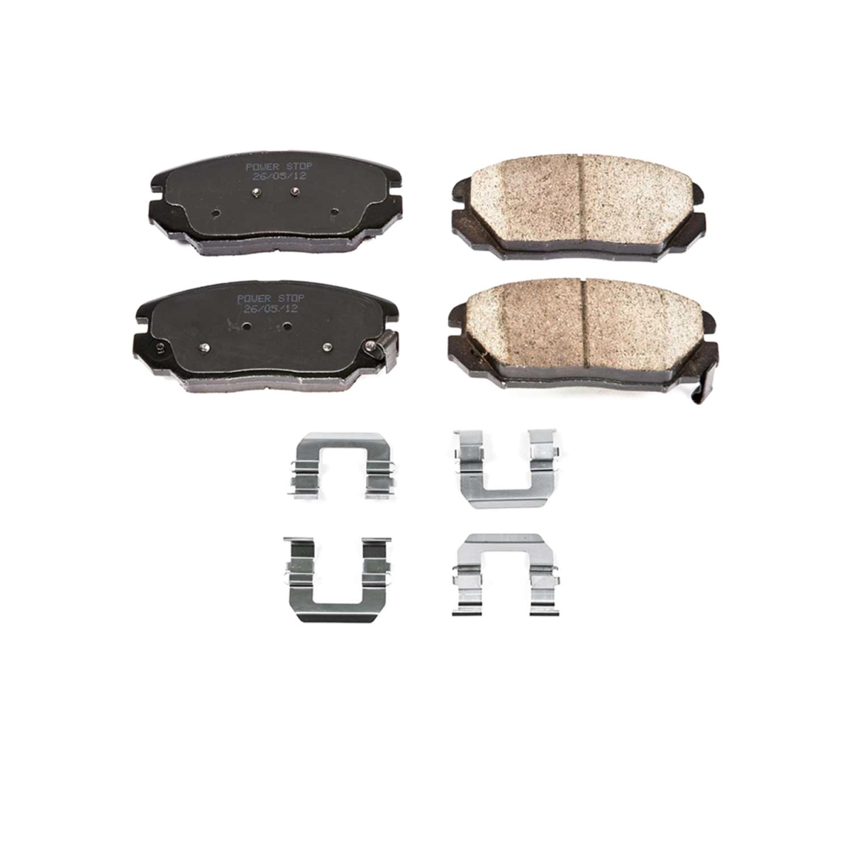 PowerStop  Front Z17 Evolution Plus Disc Brake Pad Set with Hardware Kit for 2006-2010 Hyundai Sonata