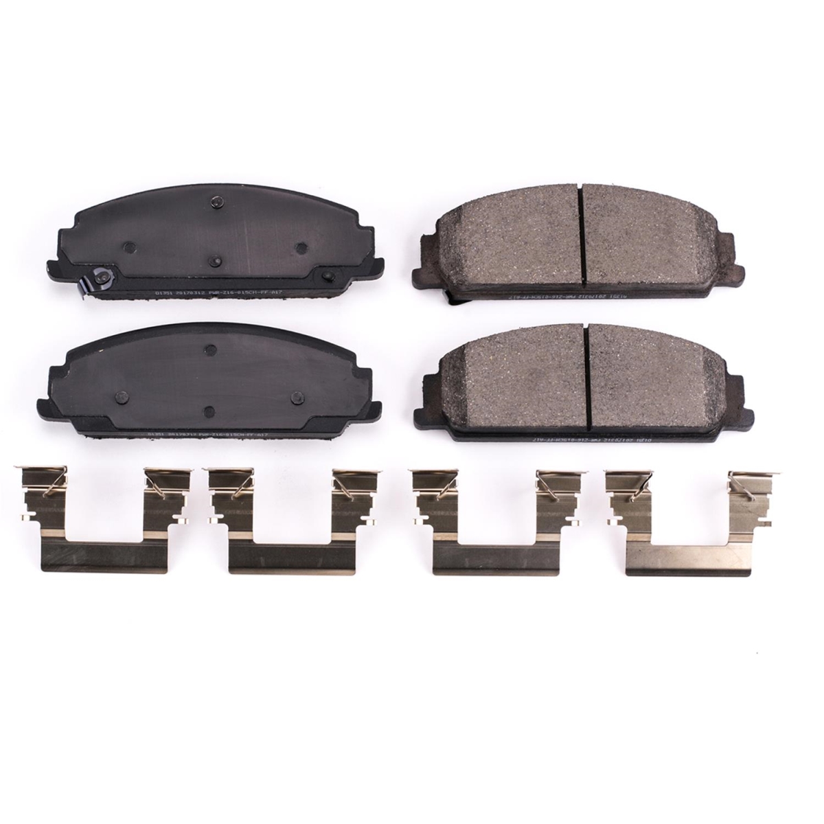 PowerStop 17-1351 Front Z17 Evolution Plus Disc Brake Pad Set with Hardware Kit for 2008-2009 Pontiac G8