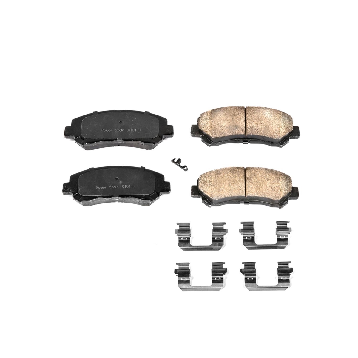PowerStop 17-1374 Front Z17 Evolution Plus Disc Brake Pad Set with Hardware Kit for 2009-2014 & 2016-2020 Nissan Maxima