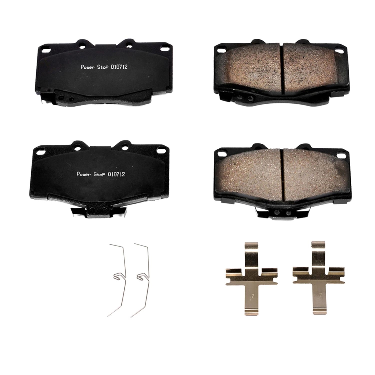 PowerStop 17-436 Front Z17 Evolution Plus Disc Brake Pad Set with Hardware Kit for 1996-2002 Toyota 4Runner