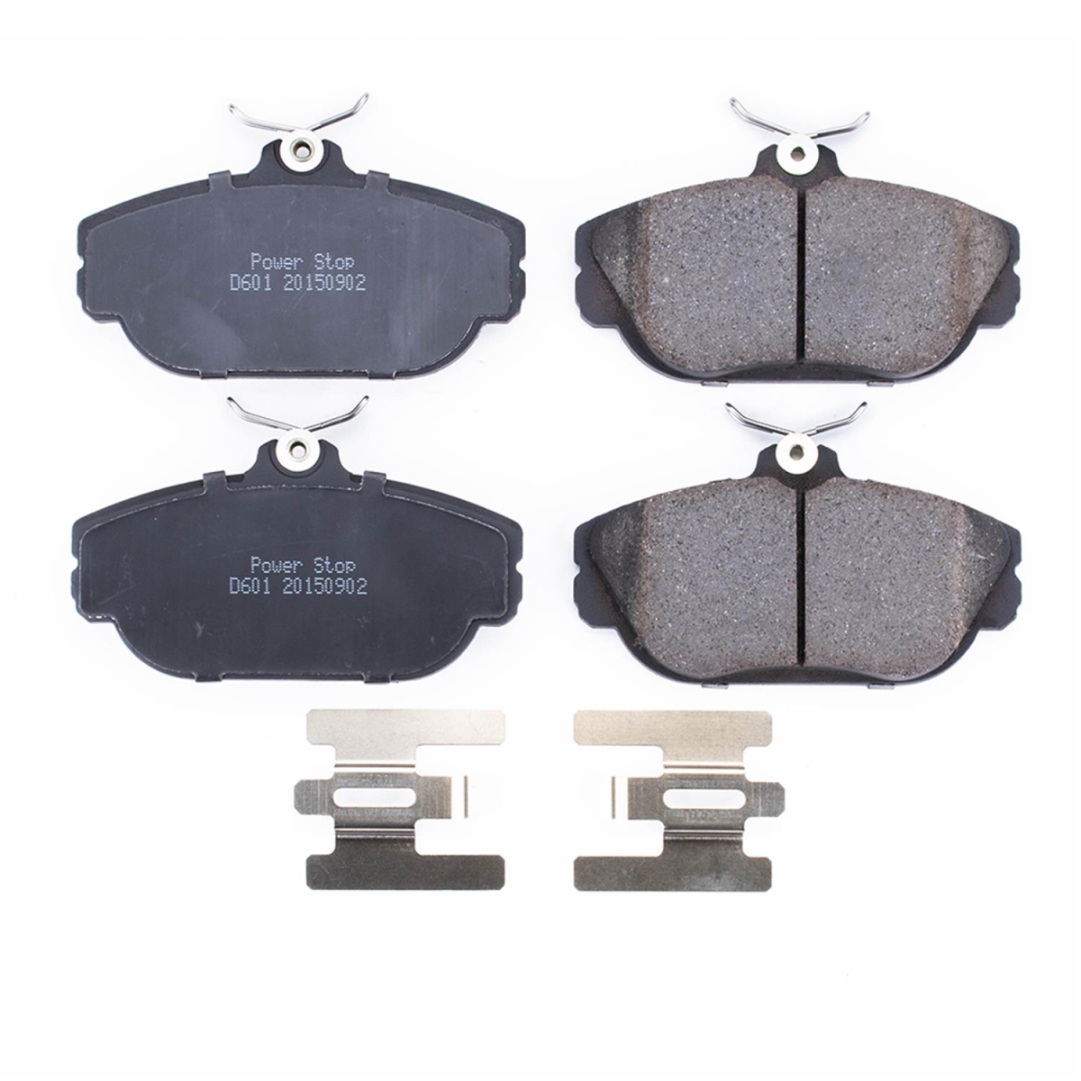 PowerStop 17-601 Front Z17 Evolution Plus Disc Brake Pad Set with Hardware Kit for 1993-2002 Ford Taurus