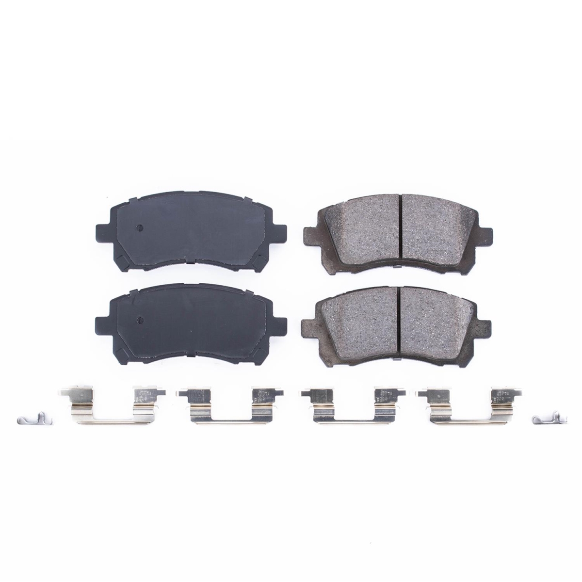 PowerStop 17-721 Front Z17 Evolution Plus Disc Brake Pad Set with Hardware Kit for 2000-2002 Subaru Outback