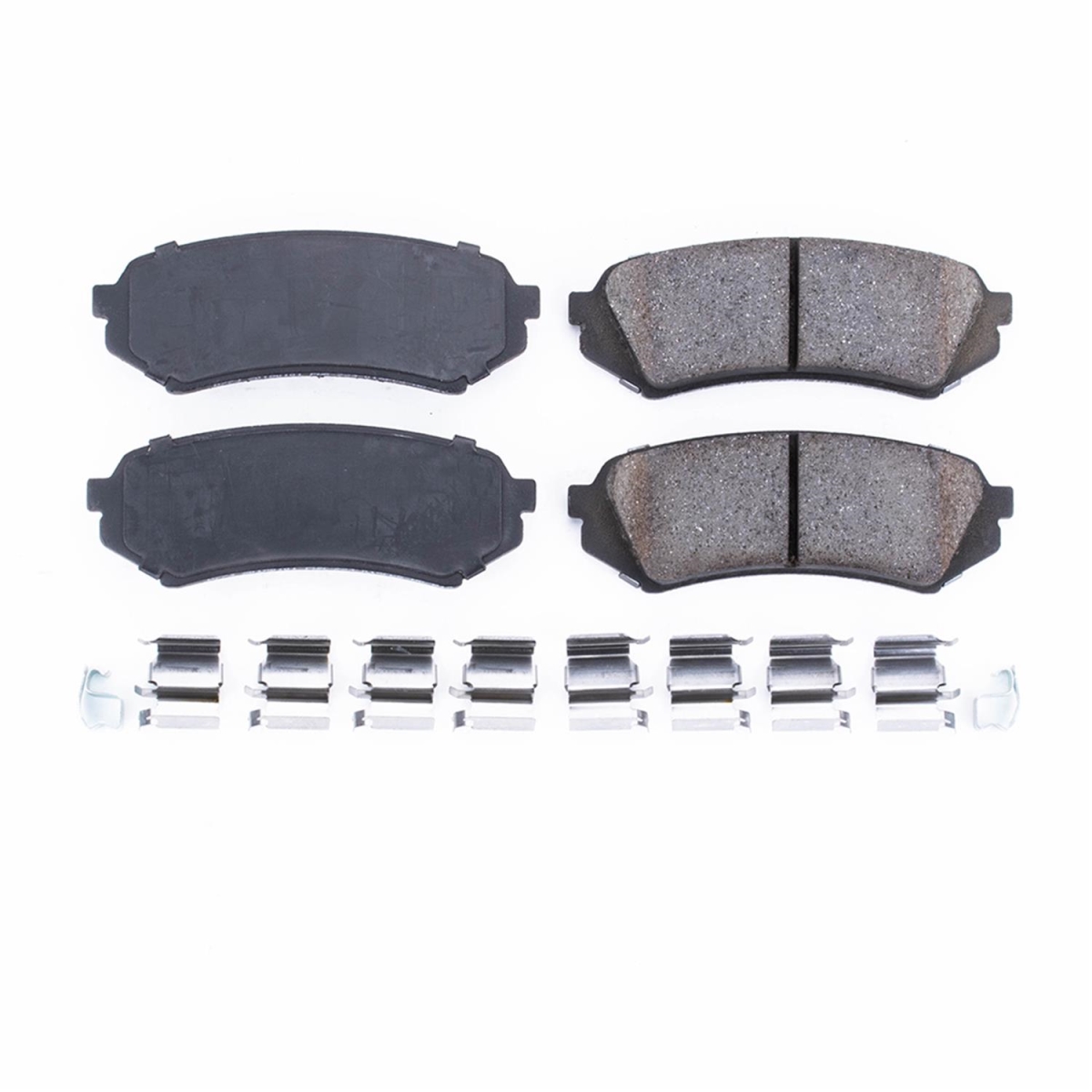 PowerStop 17-773 Rear Z17 Evolution Plus Disc Brake Pad Set with Hardware Kit for 1998-2007 Toyota Land Cruiser