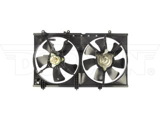 Dorman 620-333 Dual Fan Assembly Without Controller for 2002-2007 Mitsubishi Lancer - Black