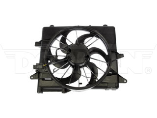Dorman 620-137 Radiator Fan Assembly with Resistor for 2005-2014 Ford Mustang - Black