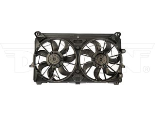 Dorman 620-654 Dual Fan Assembly Without Controller for 2007-2014 Cadillac, 2007-2014 Chevrolet & 2007-2014 GMC - Black