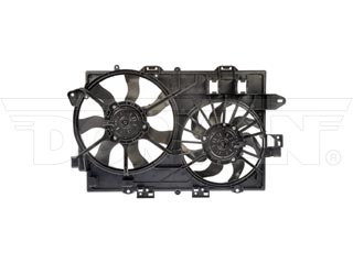 Dorman 621-052 Dual Fan Assembly Without Controller for 2006-2008 Chevrolet Equinox, 2006-2008 Pontiac Torrent - Black