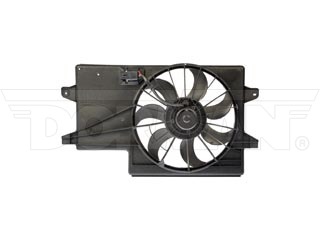 Dorman 621-043 Radiator Fan Assembly Without Controller for 2008-2011 Ford Focus - Black