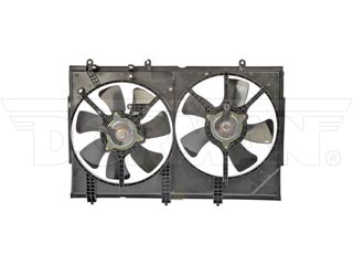 Dorman 620-365 Dual Fan Assembly Without Controller for 2003-2006 Mitsubishi Outlander - Black