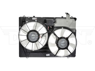 Dorman 620-574 Dual Fan Assembly with Controller & Reservoir for 2007-2010 Toyota Sienna - Black