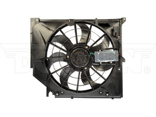 Dorman 621-199 Radiator Fan Assembly with Controller for 1998-2006 BMW - Black