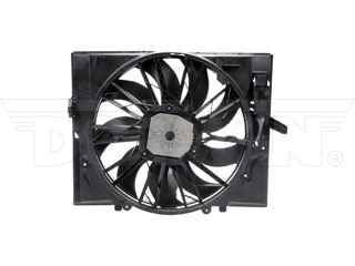 Dorman 621-211 Radiator Fan Assembly with Controller for 2004-2010 BMW - Black