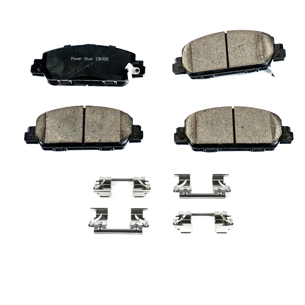 PowerStop 17-1654 Front Z17 Evolution Plus Disc Brake Pad Set with Hardware Kit for 2013-2020 Honda Accord