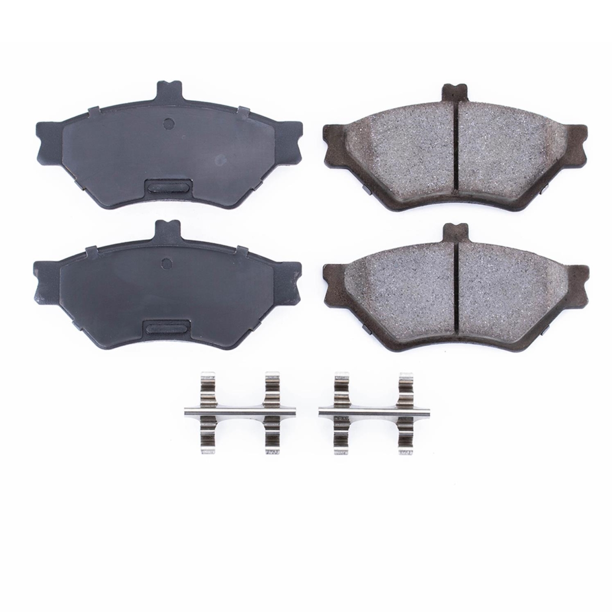 PowerStop 17-659 Front Z17 Evolution Plus Disc Brake Pad Set with Hardware Kit for 1995-1997 Lincoln Town Car