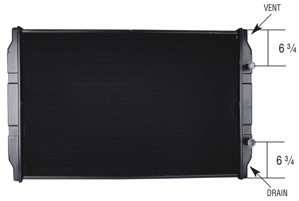 2001-4602 Complete Radiator for 1995-2001 Volvo FE FE42 L6 6.6L