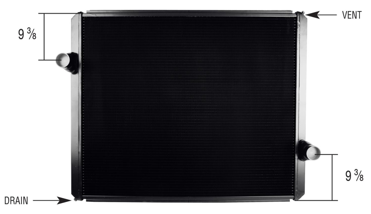 2001-2502 Complete Radiator for 1991-2007 Kenworth T2000 Base -6 12.5L