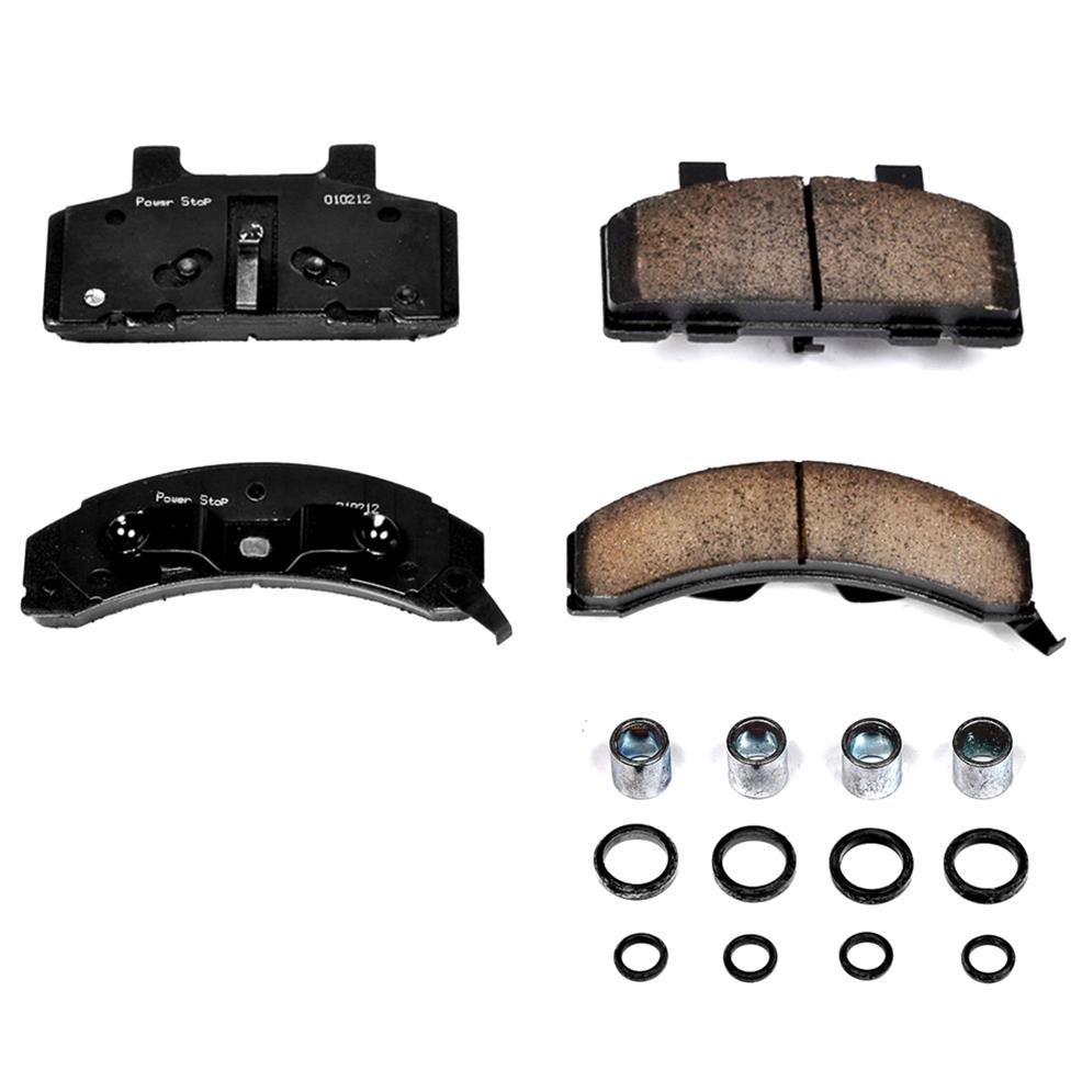 PowerStop 17-215 Front Z17 Evolution Plus Disc Brake Pad Set with Hardware Kit for 1983-1996 Oldsmobile Cutlass Ciera