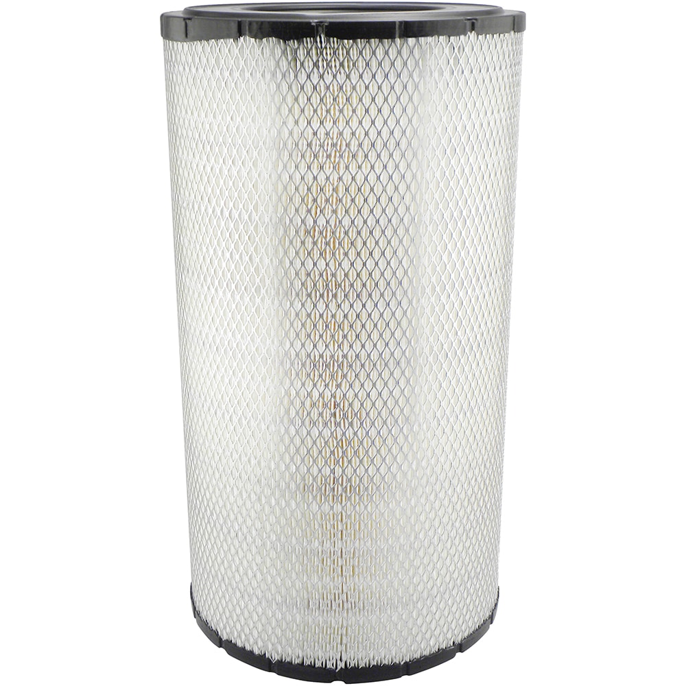 Automotive Air Filter, Round-Oval, Engine, Round, 10 31/32 in Outside Dia - Bottom
