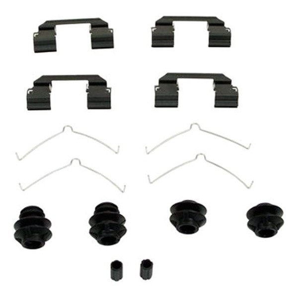 Front Brake Hardware Kit - Black - Front - Set of 1 - OE Quality