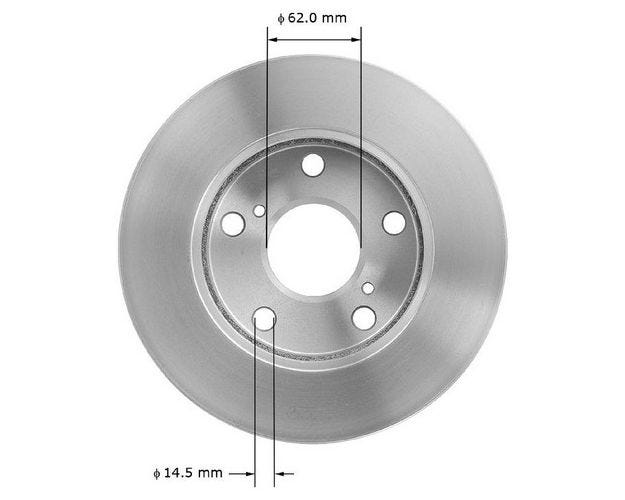 PRT1724 Disc Brake Rotor for 1997-1997 Toyota Camry - Front