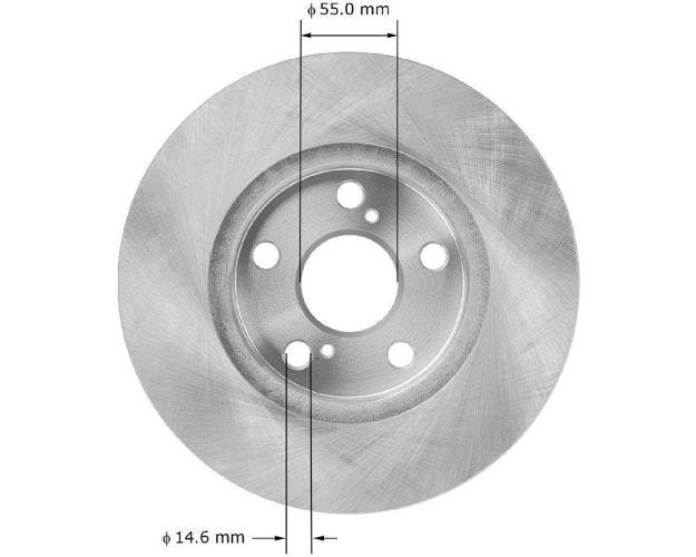 PRT5944 Disc Brake Rotor for 2012-2015 Toyota Prius Plug-In - Front