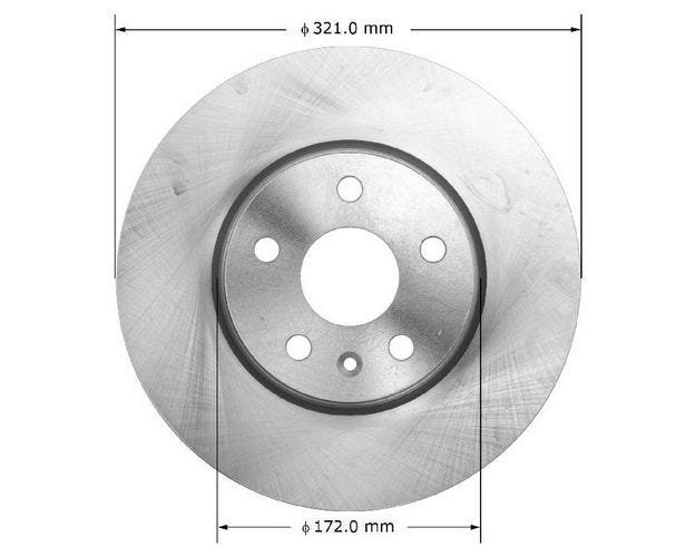 PRT5973 Disc Brake Rotor for 2010-2017 GMC Terrain - Front