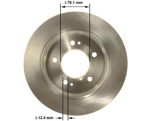 PRT6149 Disc Brake Rotor for 2013-2017 Hyundai Elantra GT - Rear