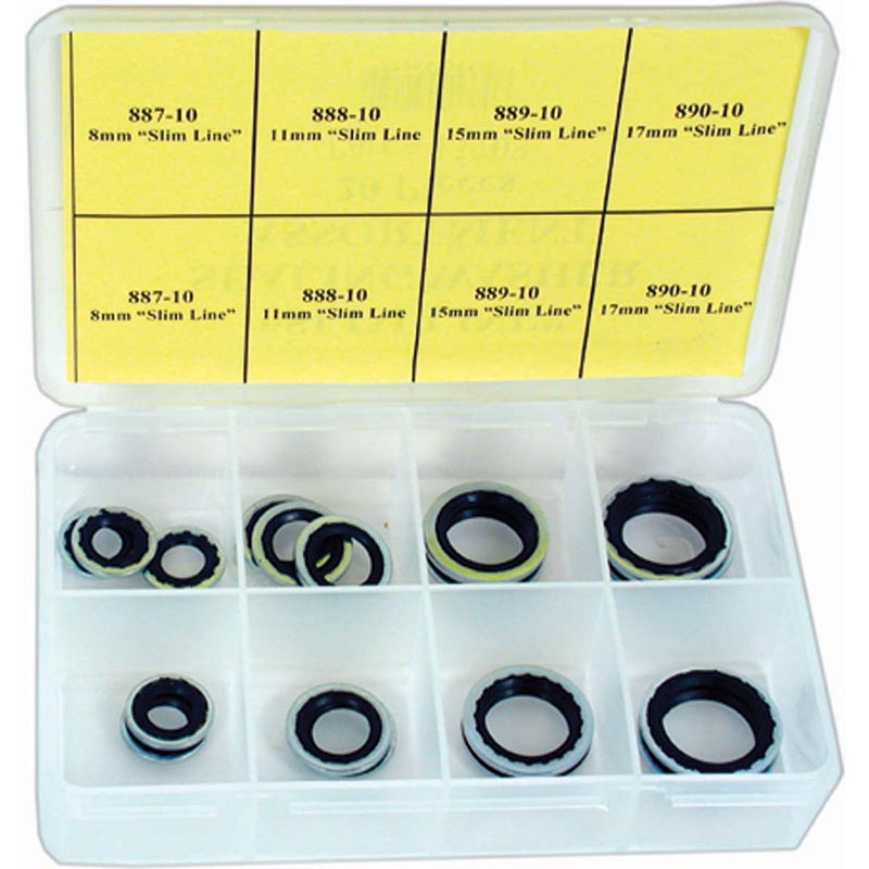 13708 Slim Line A&C Compressor Sealing Washer Assortment
