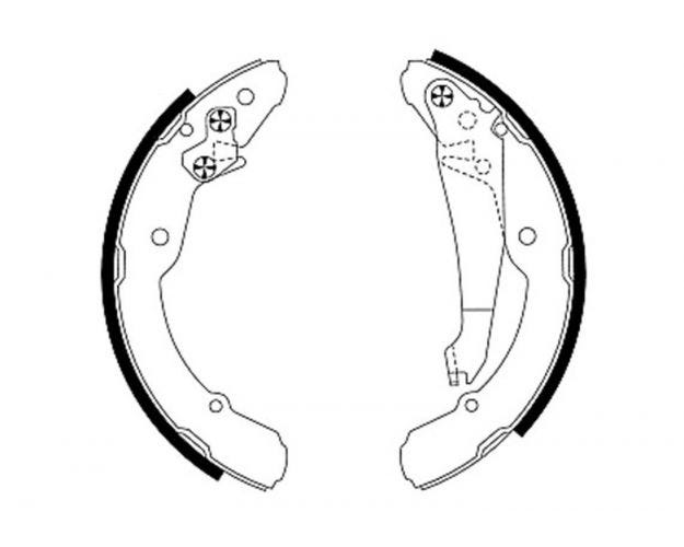 355001691 Drum Brake Shoe for 2011-2012 Volkswagen Jetta - Rear