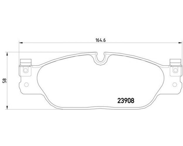 355012251 Disc Brake Pad Set for 2003-2005 Jaguar S-Type - Front