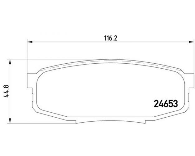 355013771 Disc Brake Pad Set for 2008-2020 Toyota Sequoia - Rear