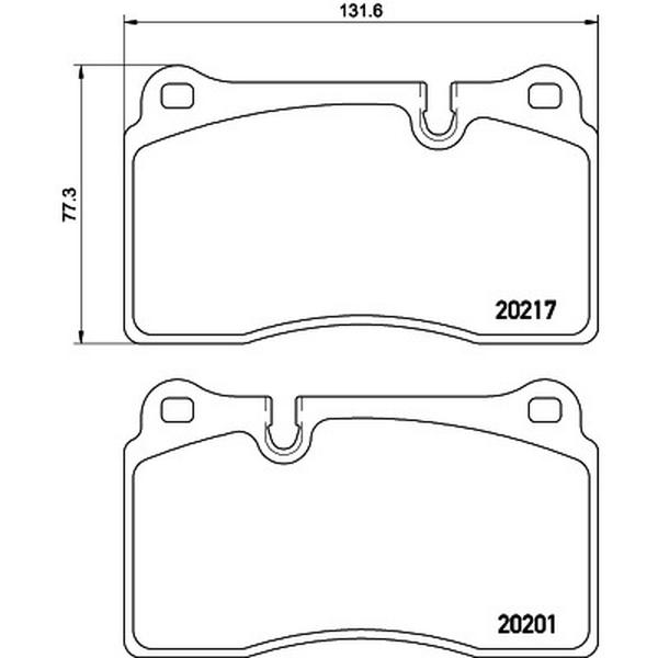 355015891 Brake Pad Set for 2005-2014 Aston Martin DB9