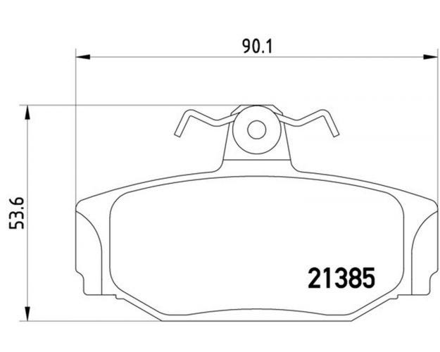 355017991 Disc Brake Pad Set for 2000-2000 Volvo S70 - Rear