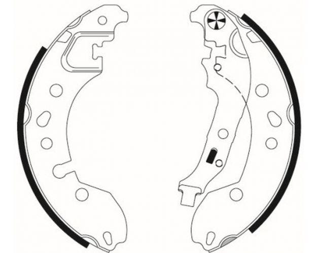 355022181 Drum Brake Shoe for 2016-2018 Smart Fortwo - Rear