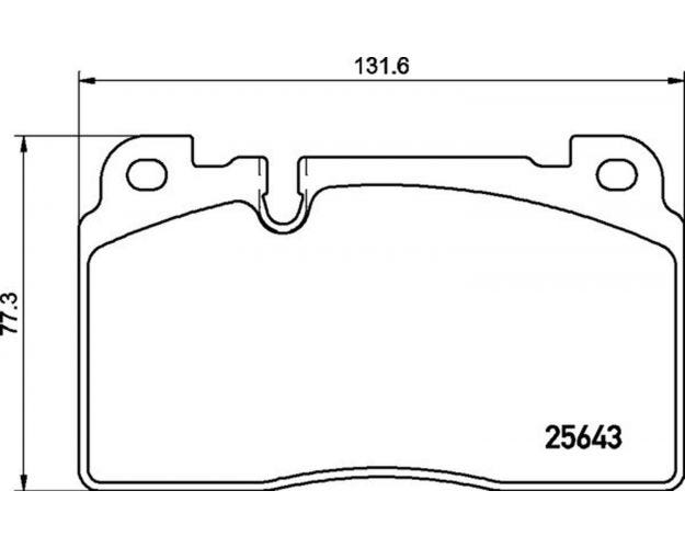 355021331 Disc Brake Pad Set for 2013-2015 Audi Q5 - Front