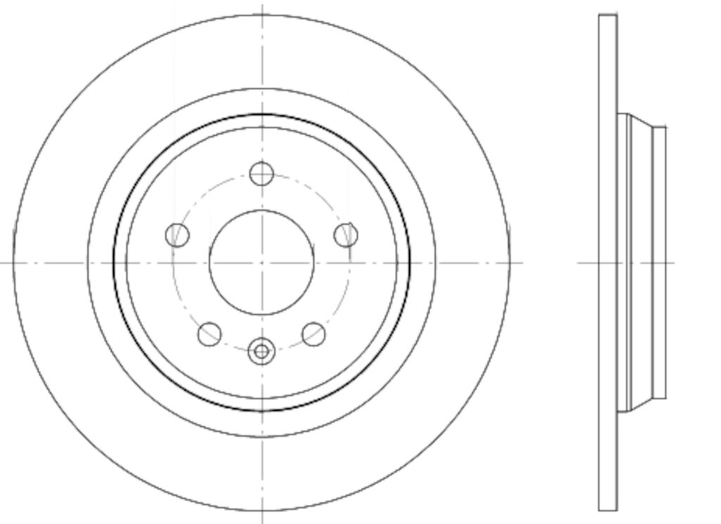 355120371 Brake Rotor for 2018 Volvo S60