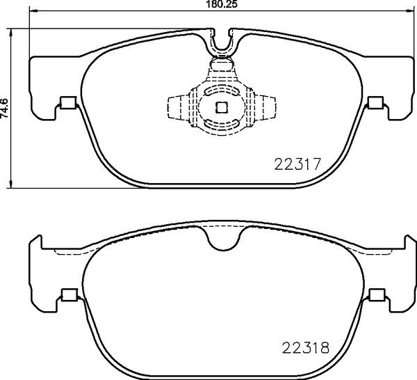 355024801 Brake Pad Set for 2021-2022 Volvo XC90