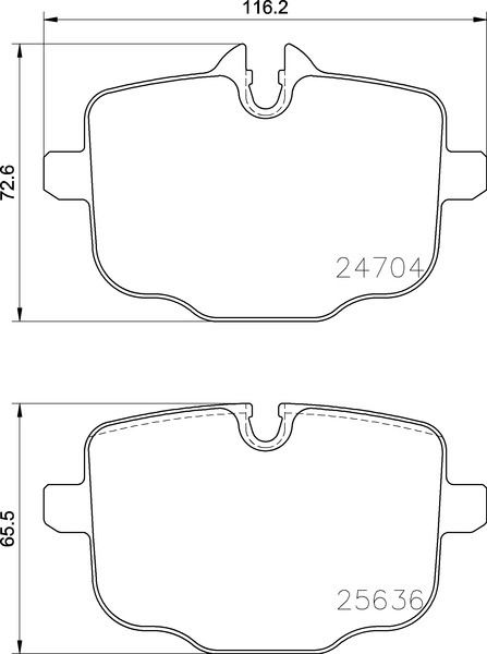 355024921 Brake Pad Set for 2018-2020 BMW X3