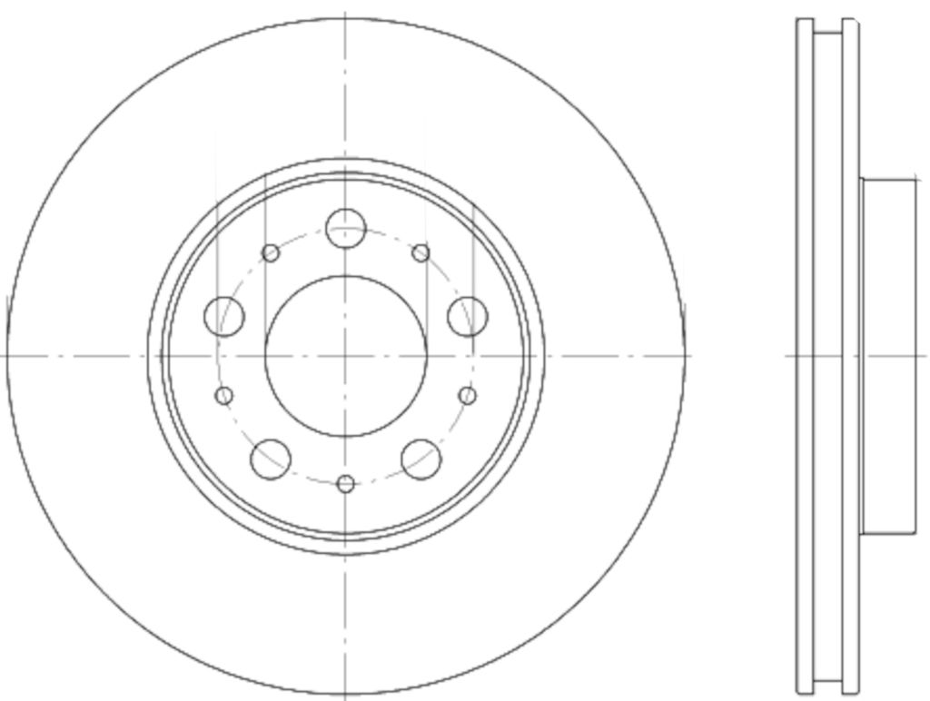355107052 Brake Rotor for 2008-2009 Volvo S60