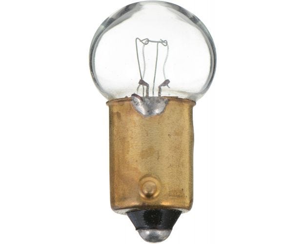1895CP Instrument Panel Light Bulb for 1964-1967, 1970 Chevrolet El Camino