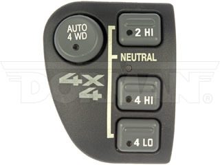 Dorman 901-060 Four Wheel Drive Selector Switch for 1998-2005 Chevrolet, 1998-2004 GMC & 1998-2001 Oldsmobile - Dash Mount Without Electric Shift