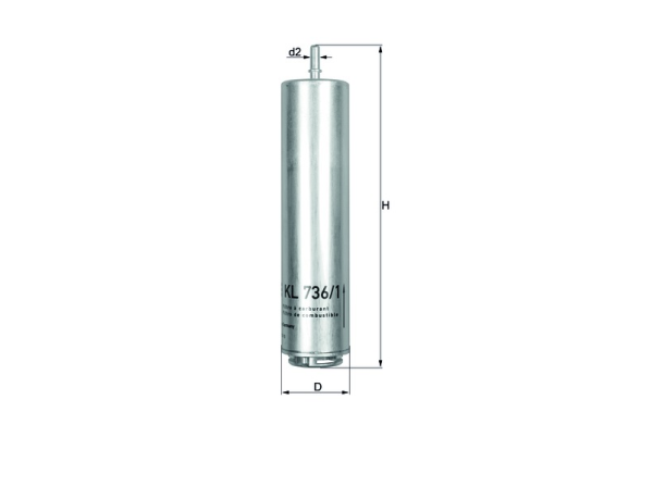 KL736-1D In-Line Fuel Filter