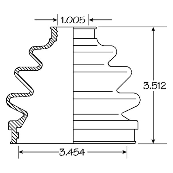 86-2268D CV Boot Kit for 1993-2002 Nissan Quest