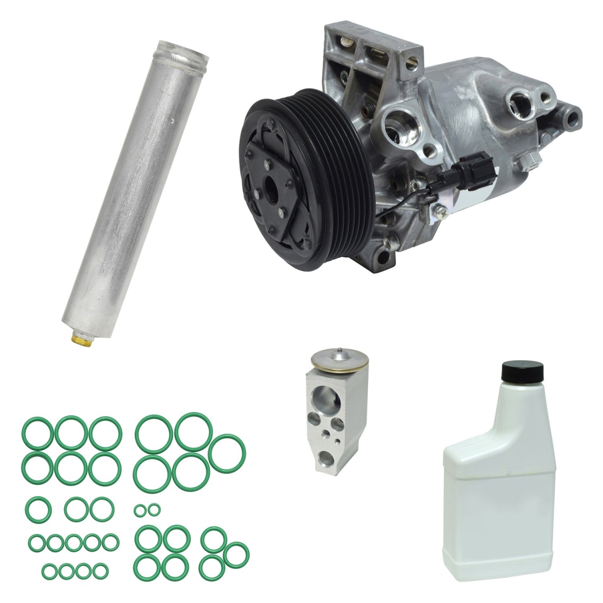 KT5163 Air Conditioners Compressor & Component Kit for 2012-2012 Nissan Versa 1.6 S