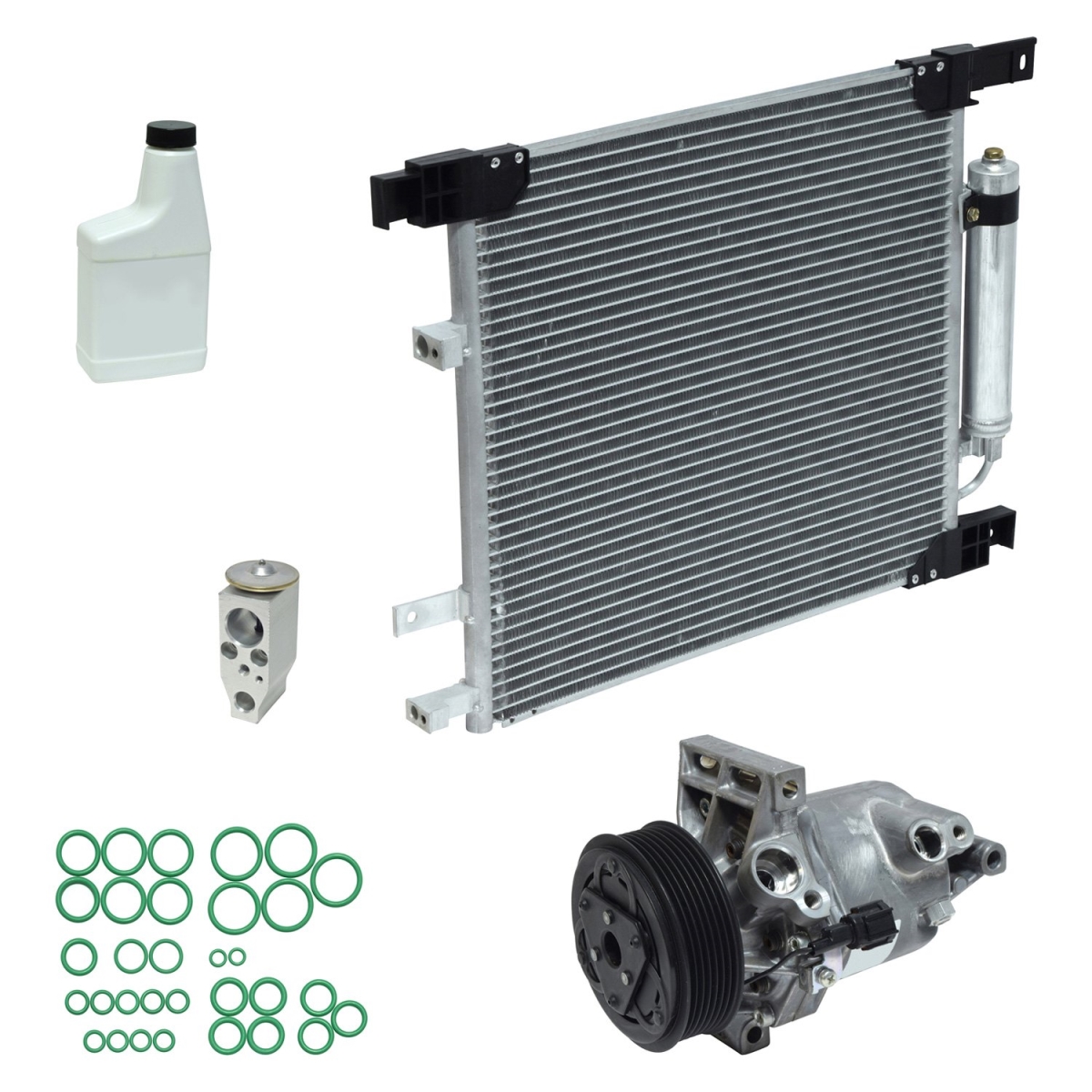 KT5163A Air Conditioners Compressor & Component Kit for 2012-2012 Nissan Versa 1.6 S